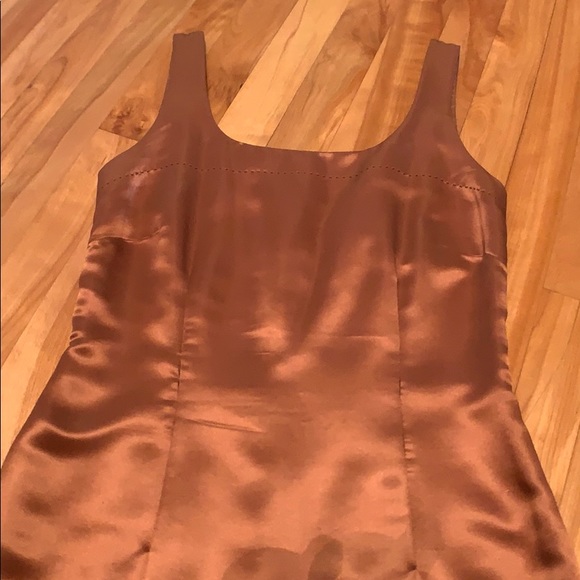 100% Silk Bronze Dress and Blazer - Picture 5 of 10
